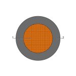 بحرة - سلك بناء نحاس، LS0H-XL، مقاس 6 مم ،H07Z-R، RM، أسود،  450/750 فولت، BS EN 50525-3-41 (سابقًا BS 7211:1998)، 500 متر