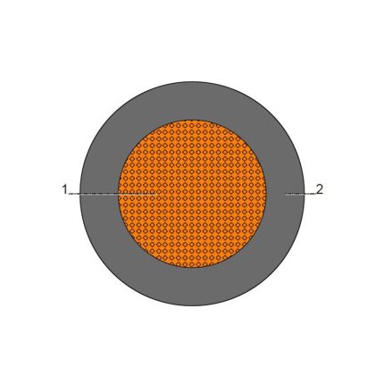 بحرة - سلك بناء نحاس، LS0H-XL، مقاس 6 مم ،H07Z-R، RM، أسود،  450/750 فولت، BS EN 50525-3-41 (سابقًا BS 7211:1998)، 500 متر