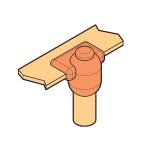 بحرة - موصل "T" للقالب - شريط تأريض 25x3 مم إلى قضيب التأريض قطر 17.2 مم