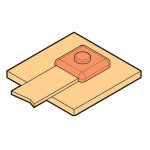 بحرة - موصل للقالب - كيبل 25x3 مم إلى سطح صلب