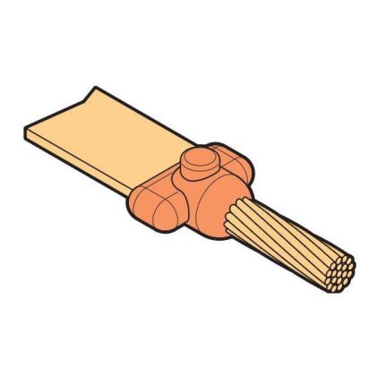 بحرة - موصل "مستقيم" للقالب - كيبل 70 مم إلى شريط التأريض 25x3 مم