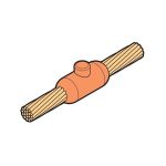 بحرة - موصل "مستقيم" للقالب - 35 مم - كيبل الى كيبل