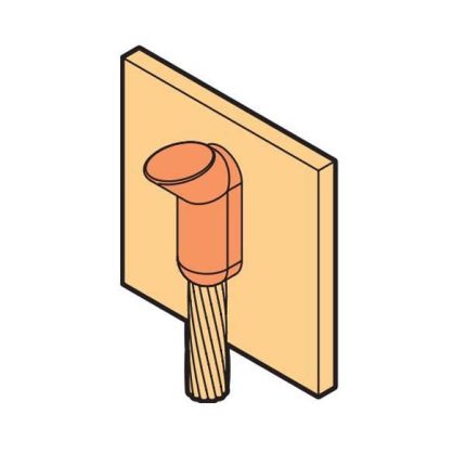 بحرة - موصل للقالب - كيبل 70 مم إلى ماسورة و سطح صلب