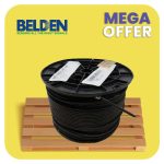 ⁦بلدن - كيبل صوت - 2 خط - مقاس 10AWG - لون رمادي - 305 متر/اللفة - CL3 AUDIO PVC/FRPVC⁩ - الصورة ⁦2⁩