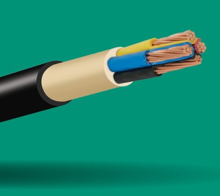 بحرة - كيبل XLPE نحاس - 4 خطوط - مقاس 25 مم - أسود - 600/1000 فولت