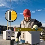 ⁦نوع 96-2, ميزان ماء لقياس ميل الاسطح, 3 إتجاهات, 122 سم, صنع في ألمانيا⁩ - الصورة ⁦5⁩