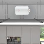 ⁦سخان مياه كهربائي 80 لتر أفقي الخزف السعودي - سيروزا⁩ - الصورة ⁦3⁩