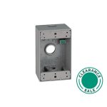 تصفية المنتجات الأخرى -صندوق، مقاوم للماء، 1 عصابة، 3 فتحات، 1/2 بوصة خروج قاضي