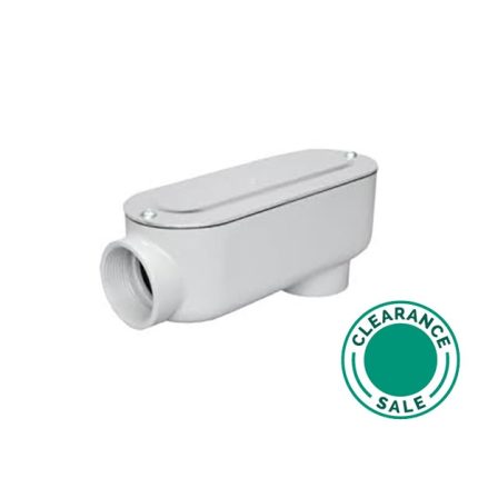 تصفية المنتجات الأخرى -كوندوليت، ألومنيوم، LB، 2-1/2 بوصة، مع غطاء وحشية