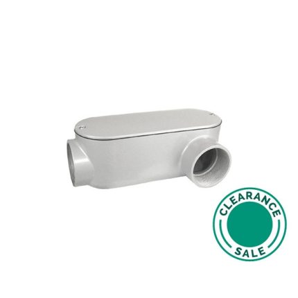 تصفية المنتجات الأخرى -كوندوليت، ألومنيوم، LL، 1-1/4 بوصة، مع غطاء وحشية