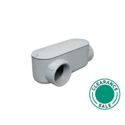 تصفية المنتجات الأخرى -كوندوليت، ألومنيوم، LR، 1-1/2 بوصة، مع غطاء وحشية