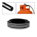 لي هواء وغاز ضغط عالي 10 متر 8 ملم - اسود