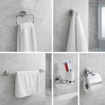 ⁦طقم اكسسوار حمام هيدرو كروم⁩ - الصورة ⁦3⁩