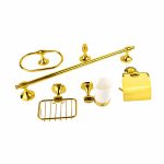 ⁦طقم اكسسوار حمام  هيدرو جولد⁩ - الصورة ⁦2⁩