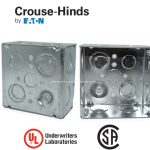 كروس هايندس - علبة حديد 10x10 - عمق 1/8 2 بوصة - مقاس فتحة 1 بوصة