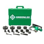 جرينلي - مجموعة أدوات الثقب الهيدروليكية مع مضخة يدوية - أداة تحطيم الصخور - قناة 1/2 بوصة - 4 بوصة - 11 طن