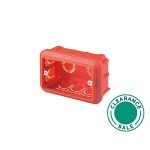 تصفية جويس -صندوق توصيل، PVC، 3 وحدات، 104x68x50مم، برتقالي