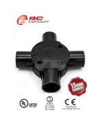 ⁦بحرة - علبة بلاستيك بأربع مداخل شكل (+) - 20مم⁩ - الصورة ⁦2⁩