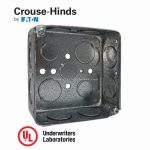 كروس هايندس - علبة حديد 10x10 - عمق 1/2 1 بوصة - مقاس فتحة 3/4 بوصة