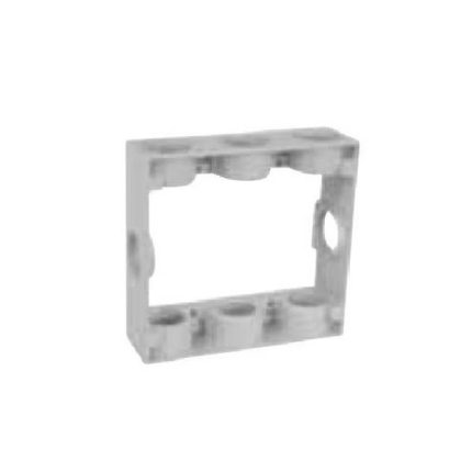 أي تي سي سي - حلقة علبة ضد الماء - دائري 4 بوصة 2G - عمق 3/8-1 بوصة - فتحة 3/4-6 بوصة - رمادي