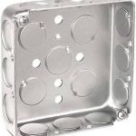 أي تي سي سي - علبة حديد مقاس 10X10 - عمق 1/2 1 بوصة - مقاس الفتحة 1/2 بوصة