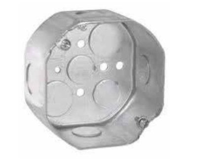 أي تي سي سي - علبة حديد ثماني 4 بوصة - عمق 1/8 2 بوصة - مقاس الفتحة 1/2 + 3/4 بوصة