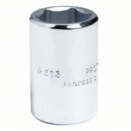 حبة سوكيت، حجم قاعدة التثبيت 3/8 بوصة، مقاس 3/16 بوصة، 6 نقطة، من الفولاذ، عمق عادي ، طبقة خارجية من الكروم