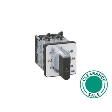 تصفية ليجراند - مفتاح الكاميرا، Voltmeter، PR 12، 16A، 6 Contacts، 3 CT with Neutral، تثبيت بالمسمار