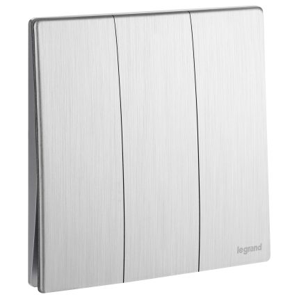 ليجراند - مفتاح ثلاثي ماليا - خط واحد - 16 أمبير - 250 فولت - لون ألومنيوم