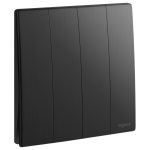 ⁦ليجراند - مفتاح رباعي ماليا - خطين - 16 أمبير - 250 فولت - لون أسود⁩ - الصورة ⁦2⁩