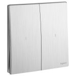 ليجراند - مفتاح مجوز - خط واحد - 16 أمبير - 250 فولت - مع لمبة بيان - لون ألومنيوم