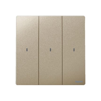 ليجراند - مفتاح ثلاثي - خط واحد - 16 أمبير - 250 فولت - مع لمبة بيان - لون بيج