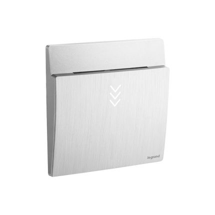 ليجراند - مفتاح بطاقة Mallia Senses، مفرد، 12V، Brushed Aluminium