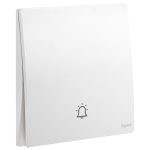 ليجراند - مفتاح جرس - 10 أمبير - 250 فولت - مع علامة جرس - لون أبيض