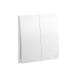 ليجراند - زر الضغط Mallia Senses، مجوز، 10A، 250V، Matt White