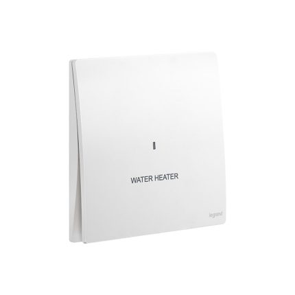 ليجراند - مفتاح سخان الماء مزدوج القطب Mallia Senses، مفرد، خط 2، 20AX، 250V، مع LED، Matt White