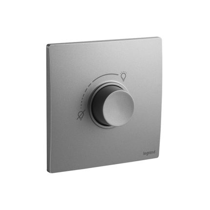 ليجراند - منظم إضاءة لمبة Mallia Senses، مفرد، خط 2، 40-500W، 230V، Dark Silver