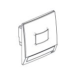 ليجراند - ضوء خطوات مع كاشف حركة Mallia Senses، مفرد، 100-250V، 230V، ألومنيوم مصقول