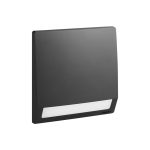 ليجراند - ضوء الدرج Mallia Senses، مفرد، 100-250V، 230V، Matt Black