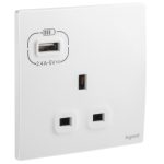 ⁦ليجراند - فيش ماليا - 13 أمبير مع مخرج C 3 A - المواصفات البريطانية - لون أبيض⁩ - الصورة ⁦2⁩