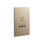 ليجراند - مخرج مقبس حلاقة Mallia Senses، مجوز، 120/240V، Dark Bronze