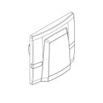 ليجراند - مخرج كابلات Mallia، 45A، 250V، أسود مصقول