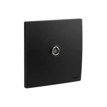 ليجراند - مقبس TV Terminal Outlet Mallia Senses، Female، مفرد، Matt Black
