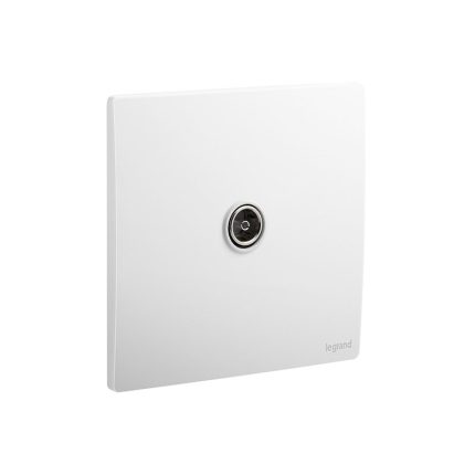 ليجراند - مقبس TV Terminal Outlet Mallia Senses، Female، مفرد، Matt White