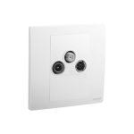 ليجراند - مقبس TV-R-SAT Mallia Senses، مفرد، Matt White