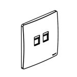 ليجراند - Keystone محول Mallia Senses, مجوز, Brushed Aluminium