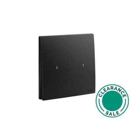 تصفية ليجراند - مفتاح ضوئي سلكي ماليا، مجوز، مع النيوترال، أسود