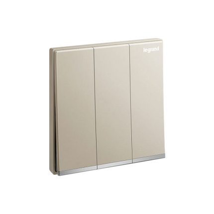 ليجراند - مفتاح Galion، ثلاثي، خط 1، 16AX، 250V، مع Silver Barre، Champagne