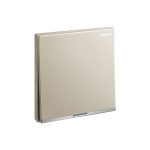 ليجراند - مفتاح مزدوج Galion، 1 موديول، 1 طريقة، 20A، 250V، مزود بمؤشر طاقة LED كهرماني ومحطة تأريض، Champagne