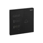 ليجراند - لوحة لمسة Galion، زر جرس + علامة DND/CUR، مفرد، 3A، 230V، Black